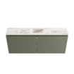 MONDIAZ TURE-DLUX Meuble toilette - 120cm - Army - EDEN - vasque Frappe - position centrale - 1 trou de robinet SW1102671