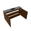 MONDIAZ TURE-DLUX Meuble toilette - 100cm - Rust - EDEN - vasque Lava - position centrale - 1 trou de robinet SW1104016