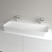 Villeroy & Boch Finion Lavabo à poser face inférieure meulée 100x47cm avec 1 trou pour robinetterie ceramic+ sans trop-plein blanc SW106498