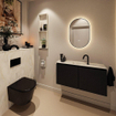 MONDIAZ TURE-DLUX Meuble toilette - 100cm - Urban - EDEN - vasque Ostra - position centrale - 1 trou de robinet SW1104779