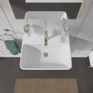 Duravit ME by Starck lavabo 60x46cm avec 1 trou de robinet avec trop-plein avec WonderGliss blanc SW84150