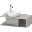 Duravit D-neo Meuble sous vasque 80x48x26cm sans tiroirs Gris béton mat SW641464