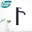 FugaFlow Eccelente Sobrado Badkamer Wastafelkraan - 33.9cm - verhoogd - opbouw - mat zwart - Black Friday - SW1123477