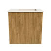Mondiaz JOYA-DLUX Meuble de toilette 40cm - couleur Oak - Vasque FAYE position Droite Sans trou de robinet couleur Meli. SW1423911