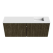 Mondiaz JOYA 100cm meuble de salle de bains WC - couleur Shadow - Vasque FAYE position Droite 1 trou de robinet couleur Talc. SW1421445