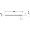 Duravit D Code receveur de douche en matière synthétique 140x70x8.5cm acrylique rectangulaire blanc 0295845