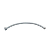 Fortifura Calvi Robinet d'arrêt d'angle avec tuyau flexible - tuyau de 30cm - 1/2"x3/8" - acier inoxydable brossé SW1382520