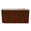 Mondiaz JOYA-DLUX 81.6cm toiletmeubel - ronding links kleur Ruby - Wastafel FAYE positie Rechts 1 kraangat kleur Saba. SW1425614