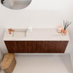 Mondiaz JOYA-DLUX 100cm meuble de salle de bains - couleur Ruby - Vasque FAYE position Gauche 1 trou de robinet couleur Meli. SW1425360
