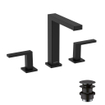 Hansgrohe Tecturis Mitigeur lavabo - mitigeur - bec 15.8cm - 3 trous - noir mat SW918501