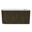 Mondiaz JOYA-DLUX 81.6cm toiletmeubel - ronding links kleur Shadow - Wastafel FAYE positie Rechts Zonder kraangat kleur Ostra. SW1423035