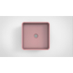 Arcqua Case vasque à poser - 37x37cm - Carré - Marbre de synthèse Rose Mat SW767320