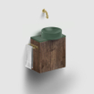 Clou Vale fontein 22cm Keramiek rond zonder kranenbank mat pijnboom groen SW809551