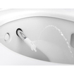 Geberit AquaClean Mera Classic – WC japonais avec extraction des odeurs, séchage à air chaud, douchette intime, abattant soft-close, plaque de recouvrement chromée brillante – Blanc brillant SW87550