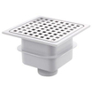Van Den Berg siphon de sol en ABS avec grille en inox 15x15 o sortie 50mm GA91318