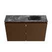 MONDIAZ TURE-DLUX Meuble de toilettes 80 cm Rust. EDEN lavabo Lava position droite. Avec 1 trou de robinet. SW1103997