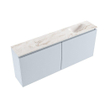 MONDIAZ TURE-DLUX Meuble toilette - 120cm - Clay - EDEN - vasque Frappe - position droite - 1 trou de robinet SW1102718