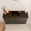 Mondiaz JOYA 70cm toiletmeubel - kleur Shadow - Wastafel FAYE positie Midden 1 kraangat kleur Urban. SW1421477
