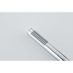Fortifura Calvi Ensemble de douche barre curseur avec douchette stick, flexible en métal et robinet de douche Chrome SW811923