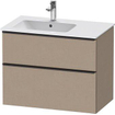 Duravit D-neo Meuble sous vasque 81x46.2x62.5cm 1 tiroir Linnen mat SW641459