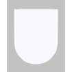 QeramiQ Dely Swirl Ensemble WC - 36,3x51,7 cm - fond creux - sans bride - réservoir encastré Geberit UP320 - abattant fin - plaque de commande en métal blanc mat - boutons rectangulaires - blanc mat SW1126110