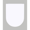 QeramiQ Dely Swirl Toiletset - 36.3x51.7cm - Geberit UP320 Burda inbouwreservoir - 35mm zitting - geborsteld messing bedieningsplaat - rechthoekige knoppen - wit glans SW1138652