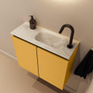 MONDIAZ TURE-DLUX Meuble toilette - 60cm - Ocher - EDEN - vasque Ostra - position droite - 1 trou de robinet SW1104950