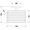 Duravit Karree porte-savon modèle à fils modèle mural chrome SW55118