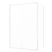 Sealskin Contour Porte coulissante avec paroi latérale 120x90x200 cm, verre de sécurité clair 6 mm Blanc mat SW696331