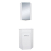 Xellanz Lena hoek-fonteinkast + wast. en spiegelk. 500x850x250 wit SW62802