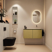 MONDIAZ TURE-DLUX 100cm meuble WC Oro. EDEN lavabo Opalo position droite. Sans trou de robinet. SW1104454