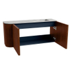 Mondiaz JOYA-DLUX 91.6cm toiletmeubel - ronding links kleur Ruby - Wastafel FAYE positie Rechts 1 kraangat kleur Glace. SW1423579