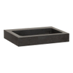 BRAUER Black Spirit lavabo pour meuble 59.6cm 1 lavabo(s) sans trou pierre naturelle noir SW6634