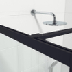 Marenza Bellini Douche à l'italienne - 90x200cm - veiligheidsglas - helder glas - frame rondom - anti kalk - mat zwart SW238207
