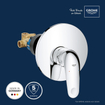GROHE Swift QuickFix Mitigeur de bain - encastré - sans inverseur - chrome SW1028237