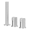 IVY Tribe Robinet de baignoire sur gorge - 3 voies - melangeur - douchette extractible - sans bec - inox 316 - inox brossé SW1031130