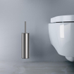 Clou Sjokker toiletborstelgarnituur 8x37.2cm wandmodel rvs geborsteld SW9788