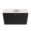 MONDIAZ TURE-DLUX Meuble toilette - 80cm - Urban - EDEN - vasque Ostra - position centrale - 1 trou de robinet SW1104693