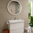 Hansgrohe Tecturis Mitigeur lavabo - vidage push to open - bec 13cm - bronze brossé SW918730