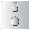 GROHE QuickFix Precision Thermostat Perfect Système de douche encastré - tête de douche Vitalio Rain Mono 310 - chrome. SW1120179