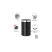 Brabantia Touch Bin Afvalemmer - 40 liter - kunststof binnenemmer - matt black - matt steel fingerprint proof SW1117331