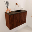 Mondiaz JOYA 60cm toiletmeubel - kleur Ruby - Wastafel FAYE positie Rechts Zonder kraangat kleur Urban. SW1421831