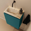 MONDIAZ TURE-DLUX Meuble toilette - 40cm - Smag - EDEN - vasque Frappe - position gauche - sans trou de robinet SW1102983