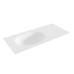 MONDIAZ MOON Talc solid surface lavabo encastré 101cm Position vasque à gauche SW661641