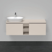 Duravit D-Neo wastafelonderkast 140x45.9x55cm 2 lades Taupe Mat SW641413