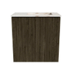 Mondiaz JOYA-DLUX Meuble de toilette 40cm - couleur Shadow - Lavabo FAYE position Droite Sans trou de robinet couleur Frappe SW1422684
