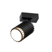 QAZQA Boris Applique murale - 1 lampe - lampe led dimmable - IP44 - Rond - Noir SW1477250