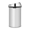 Brabantia Touch Bin Afvalemmer - 60 liter - metallic grey/brilliant steel SW1117338