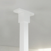 FortiFura Galeria Barre de renfort plafond 125cm pour douche à l'italienne - blanc mat SW804546