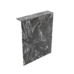 MONDIAZ HOPE Toiletplaat Set - solid surface achterwand - 100x125cm - Planchet 100x23cm - niet voorgeboord - Lava SW1105169